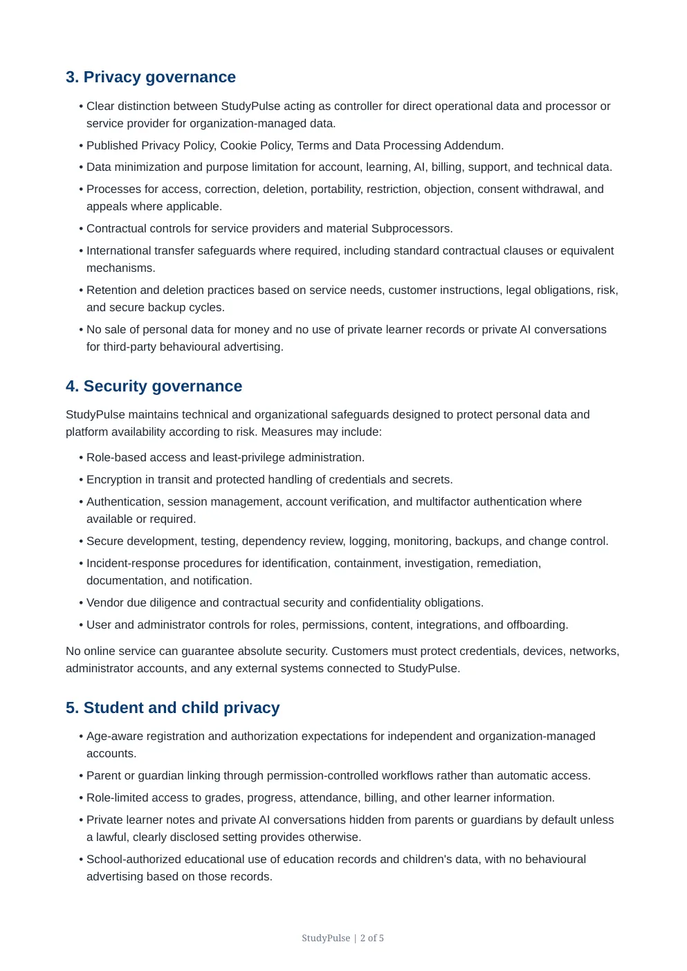 Compliance page 2