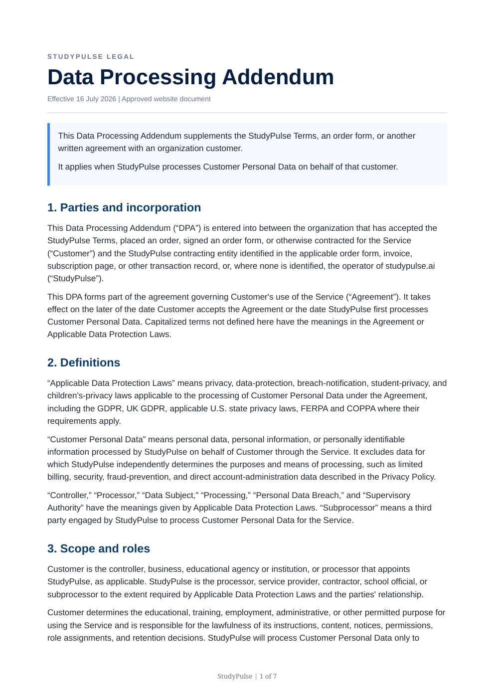 Data Processing page 1
